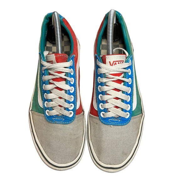 Vans Ward Low Top Canvas 'Rally Drizzle' Colorblock Sneakers - Men's Size 7.5 - Picture 5 of 11